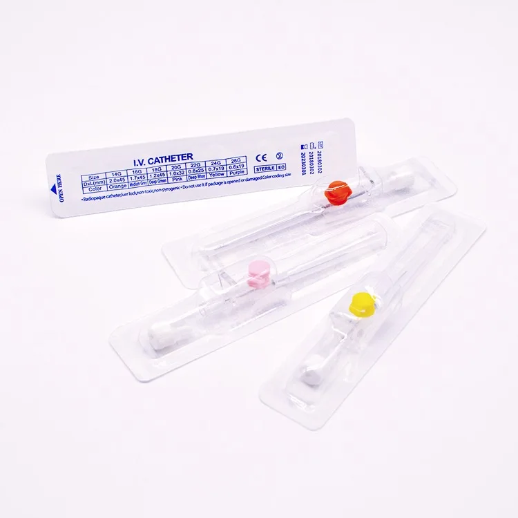 
Iv cannula catheter with injection port 
