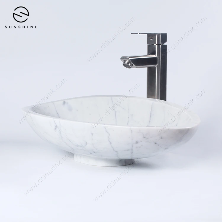 Custom Natural Stone Marble Sanitary Wares  Counter Top Bathroom Sink