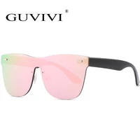 

GUVIVI Pretty sunglasses UV400 Unisex Made in China Big square Rimless sunglasses