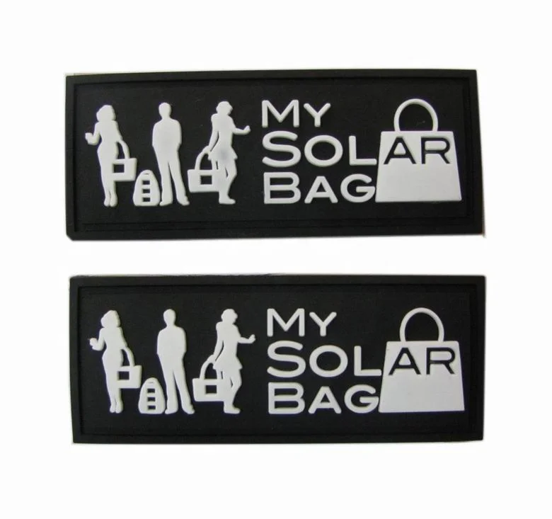 

Custom 3D PVC Rubber Patch with hooks & loops, Any pms color