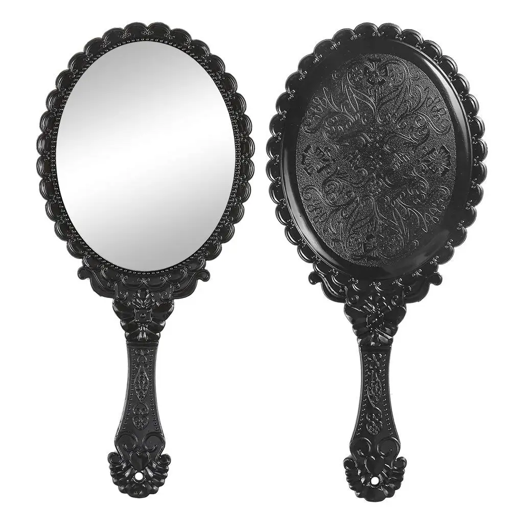 

Wholesale Hand Mirror with Handle Vintage Hand-held portable makeup mirror, Colors