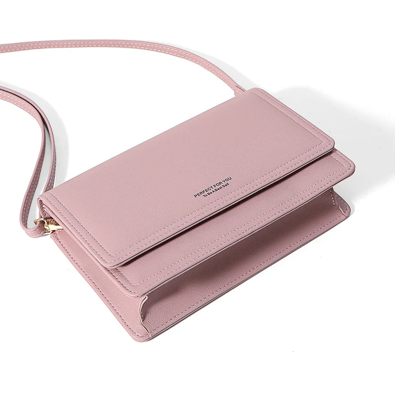 

WEICHEN Perfect For You Weichen Fashion Korean Bag With PU Leather Simple Style Shoulder Bag, Black, pink, brown, yellow, wine red, green, red, blue