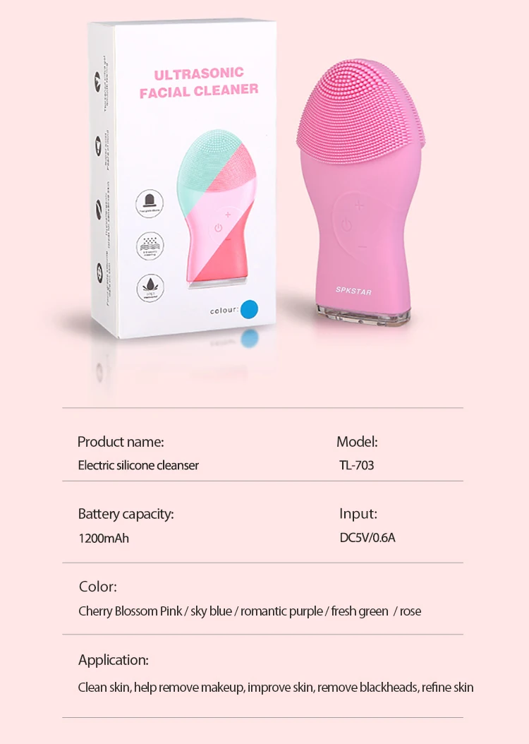electric cleansing facial brush