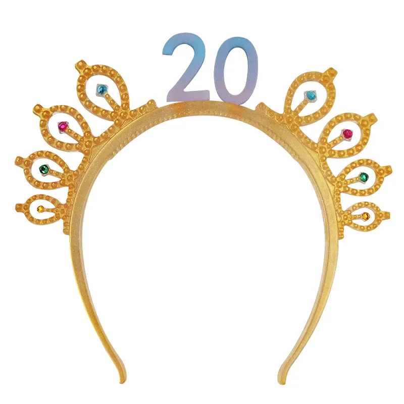 

1053 DIY Crystal Epoxy Queen Number Birthday Crown Headband Silicone Mold Hair Ornament Cake Decoration Ornament Resin Mold, White