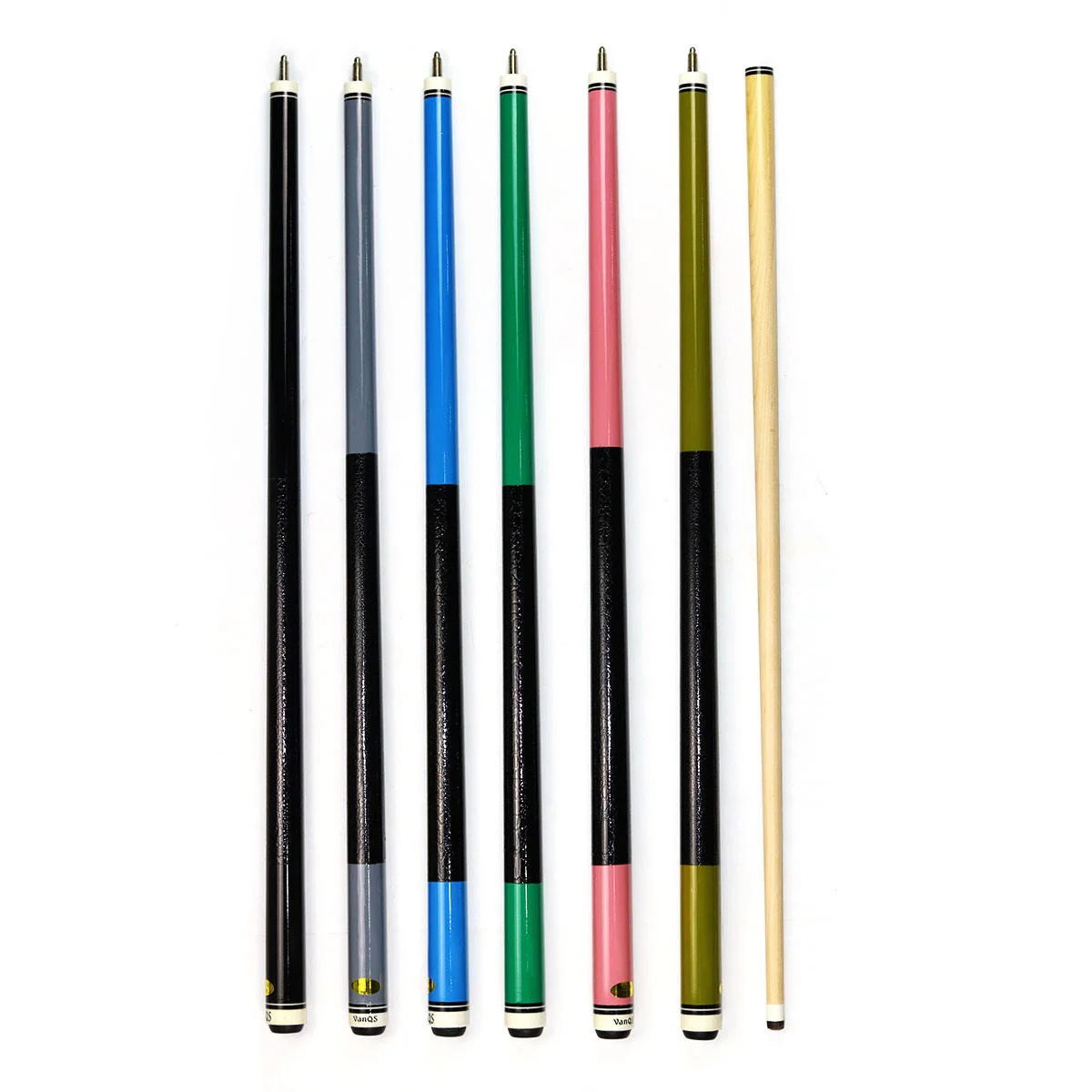 Factory Sell Multi Colors Premium Maple Wood 57" Length 13mm Tip 1/2 Billiard Pool Cue for Sale