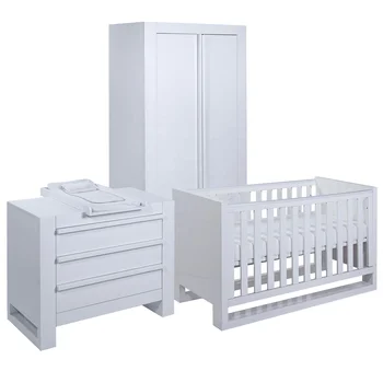 baby bed and dresser