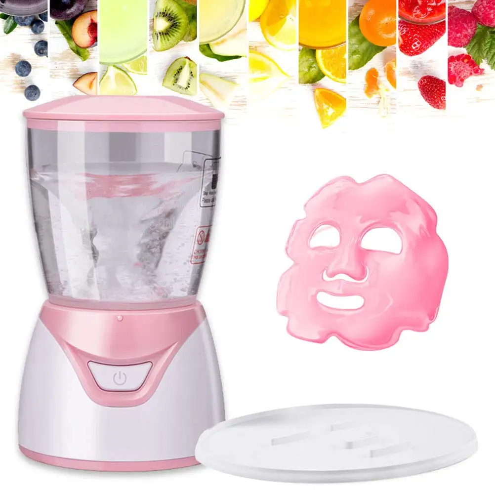 

Mini Automatic Diy Natural Vegetable Facial Mask Maker Collagen Capsules Fruit Mask Making Machine, Pink white