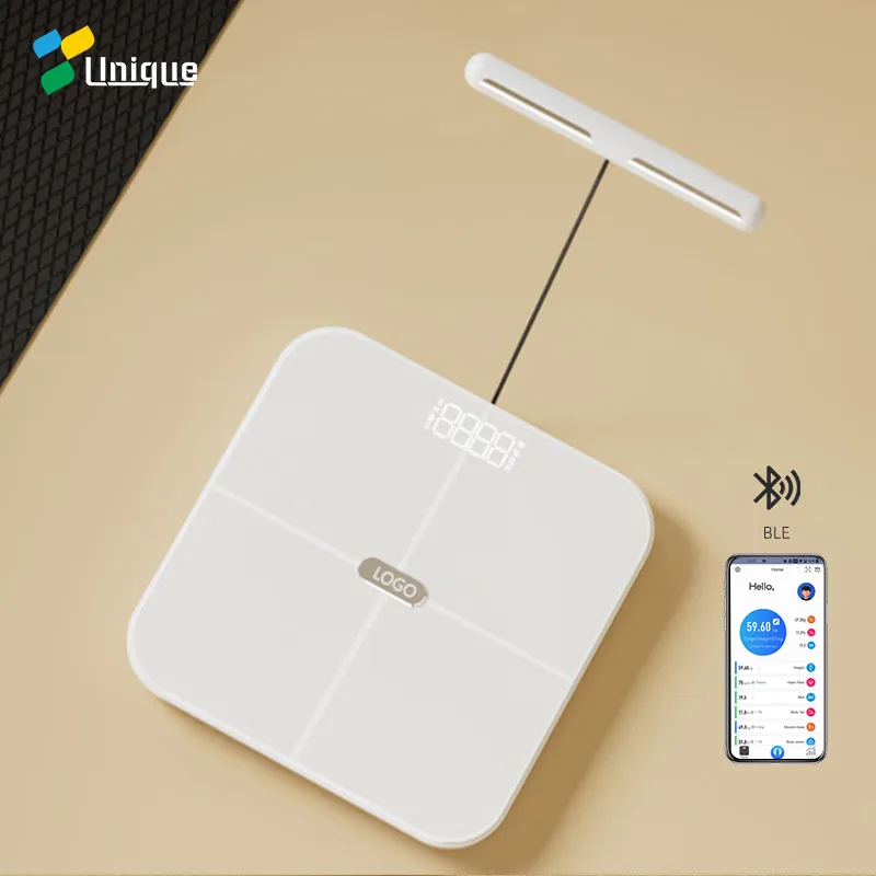 

8 electrodes bluetooth analyzer body fat scale fitness health scale body composition analyzer smart weight scale