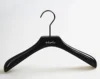 Shine black wooden clothes baby display hanger