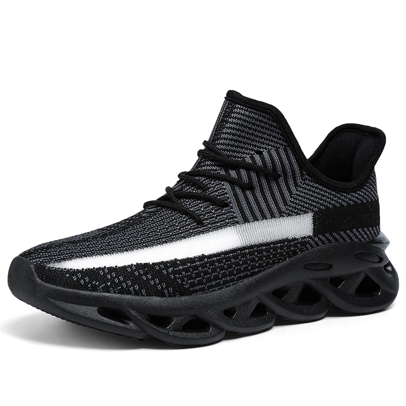 

Blade Sneakers Men Shoes Shockproof Breathable Male Sneakers Shoes zapato hombre Tenis Masculino, White/black