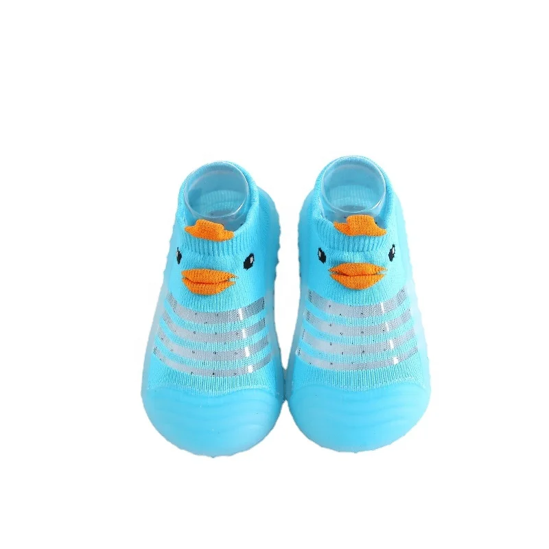 

XIANGHUI Spring and summer 3D cartoon baby yellow duck toddler shoes comfortable socks shoes wholesale shoes socks, Pantone color