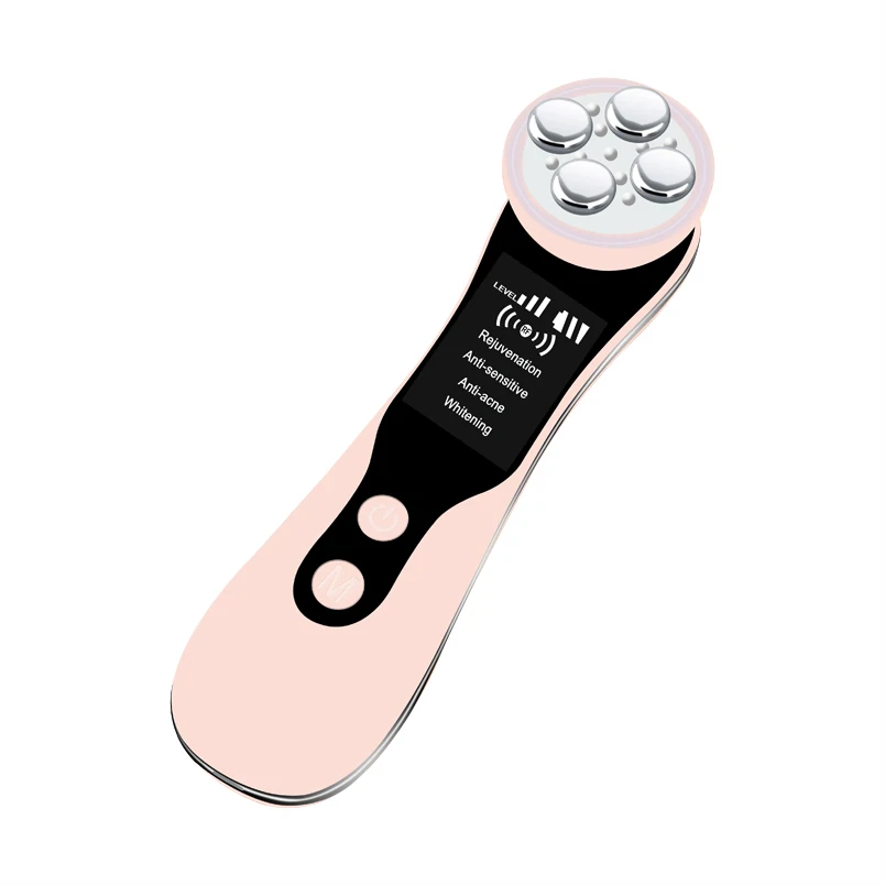 

Multifunction facial massager portable beauty care skin rejuvenation RF Skin Rejuvenation, White, pink
