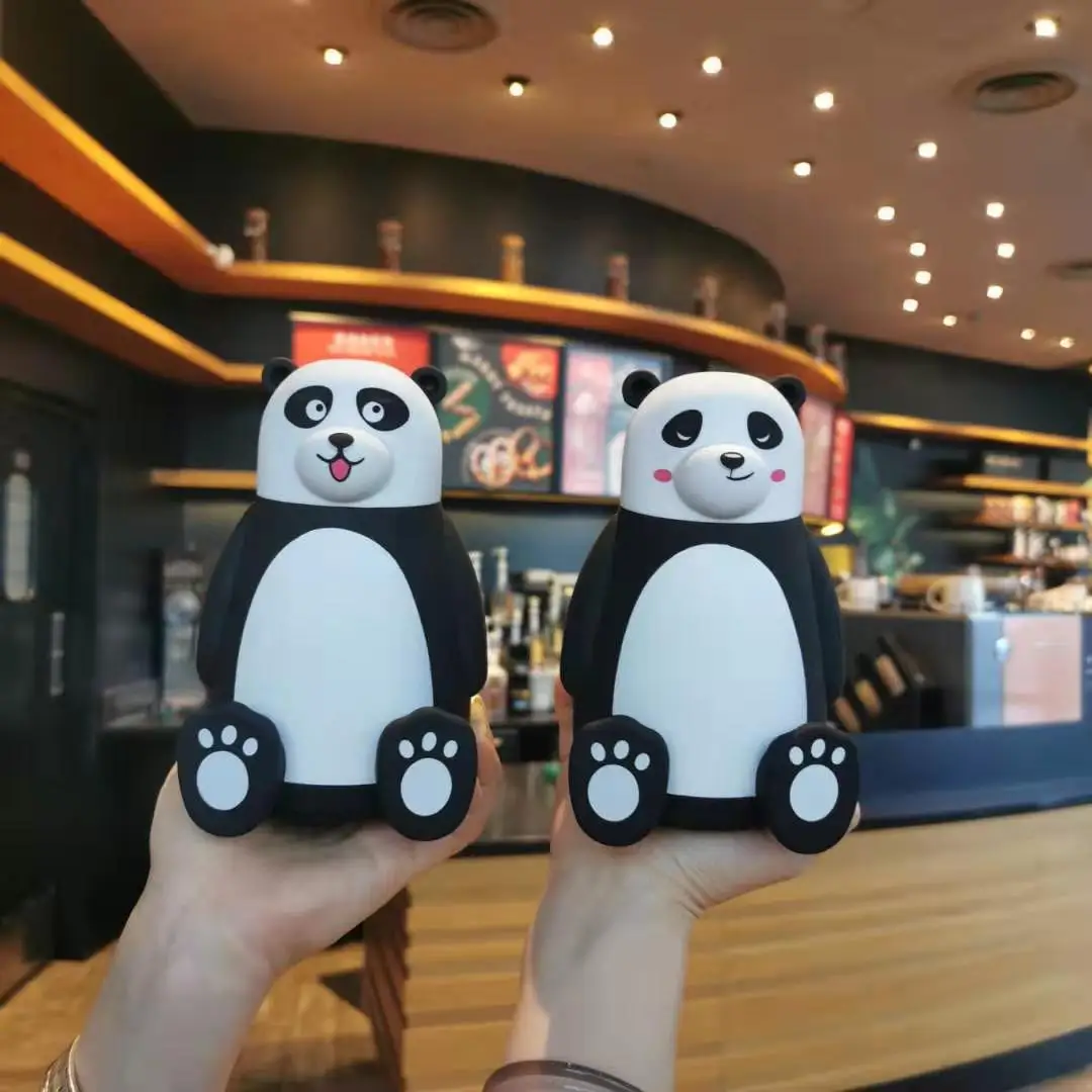 

320ml portable kawaii new reusable children kids gift large capacity food grade drinking cute panda water bottle