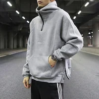 

Custom loose and leisure blank pullover crewneck sweatshirt men stock oversized solid color long sleeves teen thick streetwear