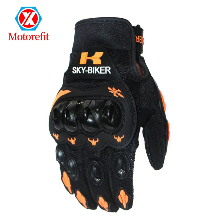 

RTS For Kawasaki Bike Motorcycle Gloves Sports Full Finger Outdoor Riding Gloves, Red, green, orange