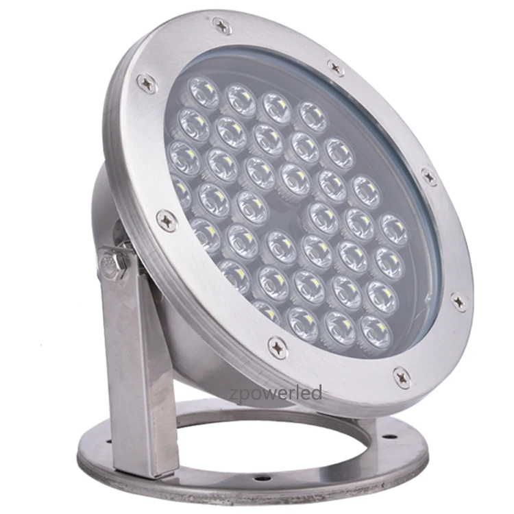 
Hot Sale Stainless Steel Material Housing Many Colors 36w LED Underwater Blue Lights 