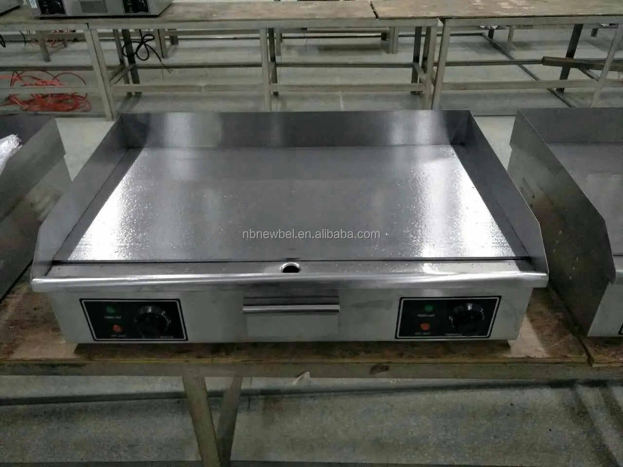 Gh600d Mirror Surface Commercial Stainless Steel Electric Flat Griddle