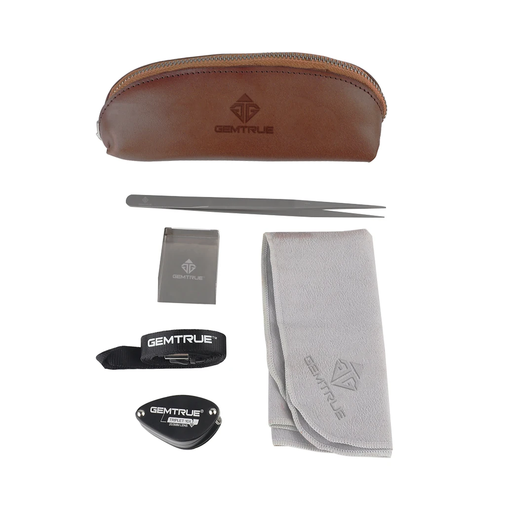 Professional Jeweler Tool Kit GemTrue Diamond Tool Kit Essential Tools for Dealers - New Style with Zip Pouch DK924