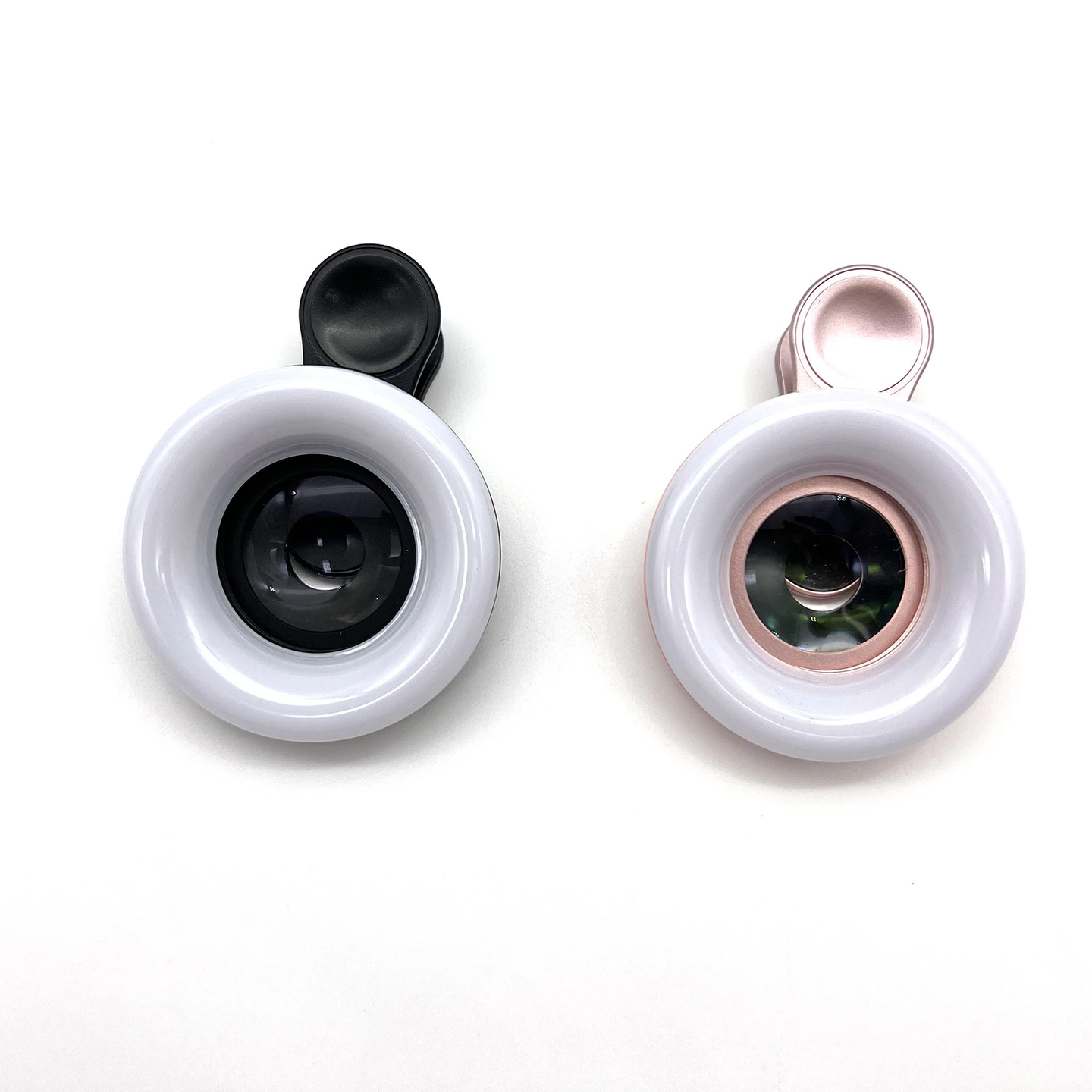 

2022 New Hot Selling universal 2 in 1 Phone Accessories mobile camera extra lens Phone light Camera Lens, Black,pink