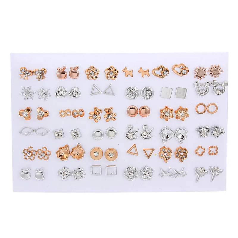 

Go Party Hot fashion women girls 36 pairs earrings earring stud set, Multicolor