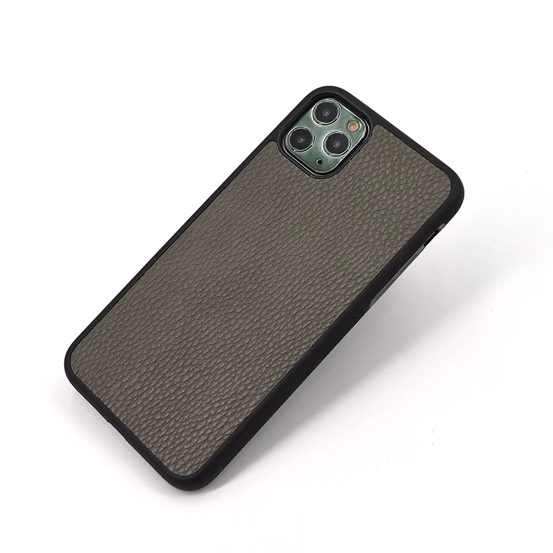 

Ysure Fashion Simplicity Slim Dark Gray Lightweight Pebble Leather Cell Phone Case