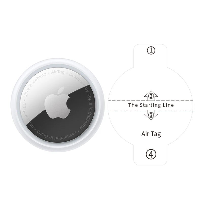 

Airtag Screen Protector For Film Apple TPU Case Cas Carbon Clear Airtags Hydrogel Anti-Scratch Protective