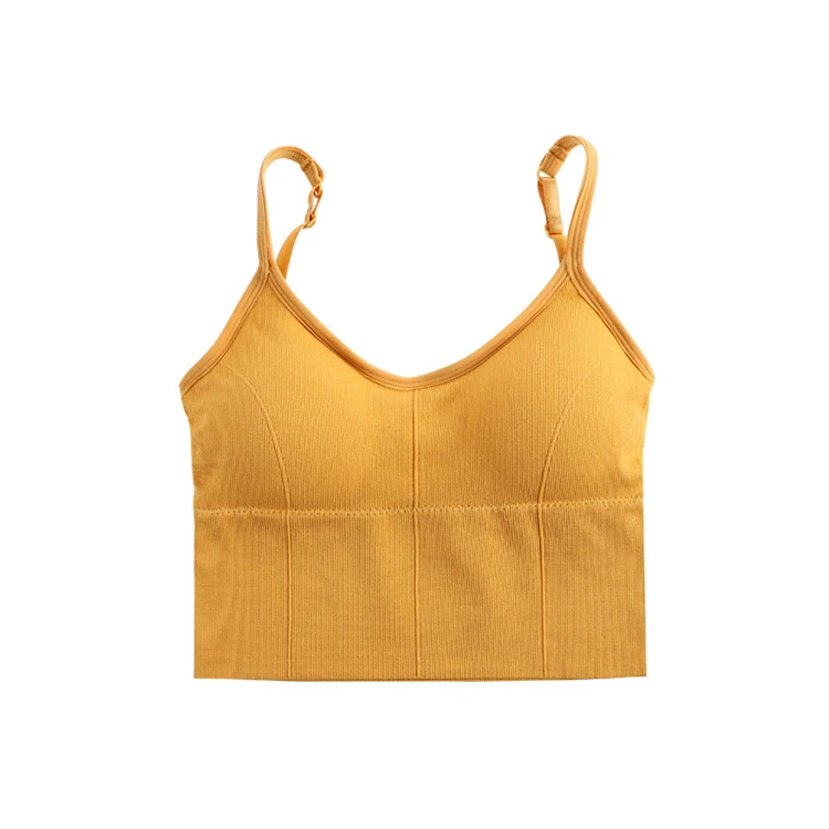 

Sport Seamless U Back Breathable Thin Strap Comfy Bra Tube Top Womens Seamless Bra