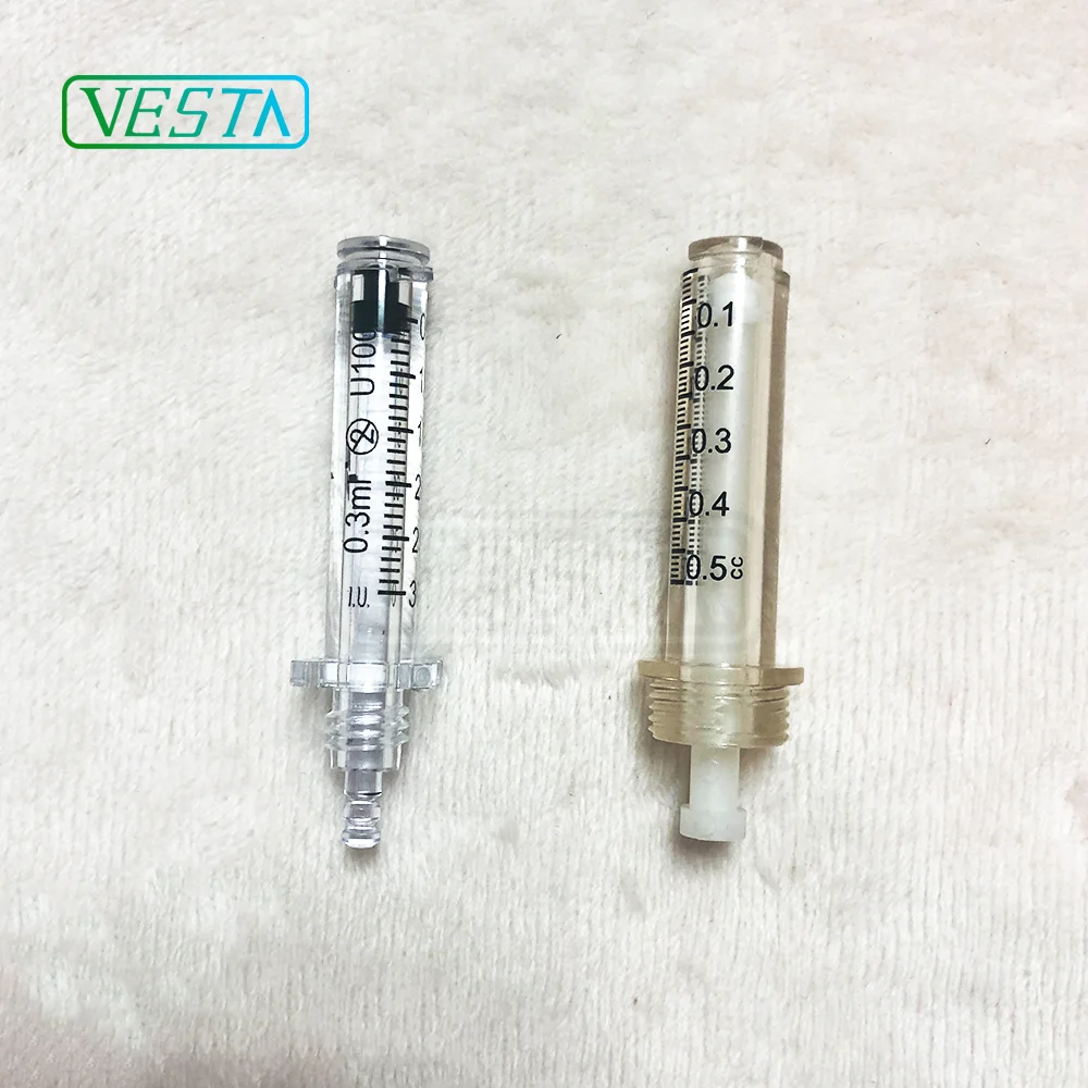 

USA Visible Vesta Disposable 0.3 ml 0.5ml Sterilized Adapter Ampoule Needle Syringe For Hyaluronicpen Needle