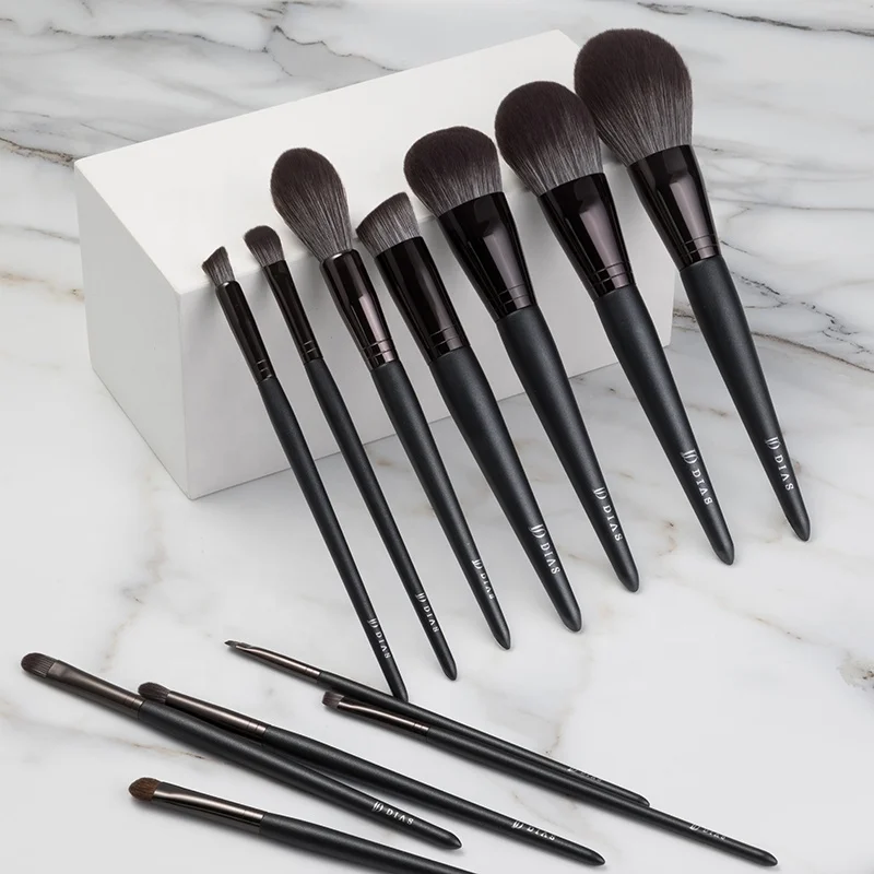 

12pcs makeup brush super soft high quality advance vegan makeup brushes set cosmetic brush kit, Gray