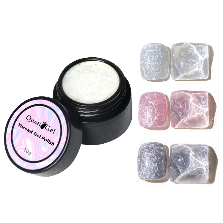 

Pearl Fritillaria Textures Nail Polish Nail Art New Net Red Autumn And Winter Pearl Threaded Shell Gel Polish, 2 colors