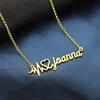 New custom necklace 925 Sterling Silver custom names necklace custom letter gold plated pendant necklace jewelry year statement