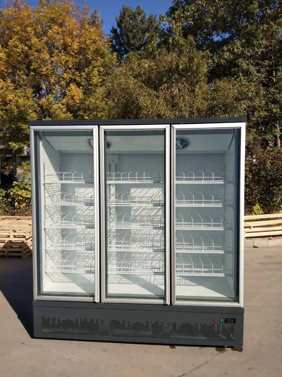 Heated commercial refrigeration glass door with ETL certification