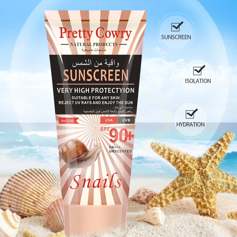 

private label natural sun block Screen Moisturizer Whitening Organic SPF 90 screen