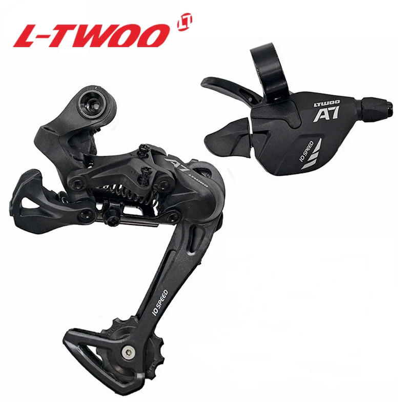 

LTWOO A7 10 Speed Rear Derailleur+Right Shifter lever (No gear display) for MTB mountain bike parts 42T Cassette Crankset, Pictures