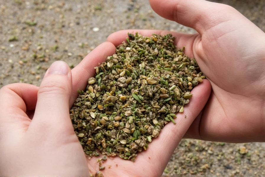 Hands Grinding Herbs
