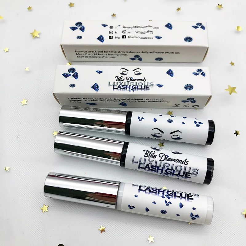 

Customized Box for lashes with glue strong waterproof eyelash glue for mink lashes