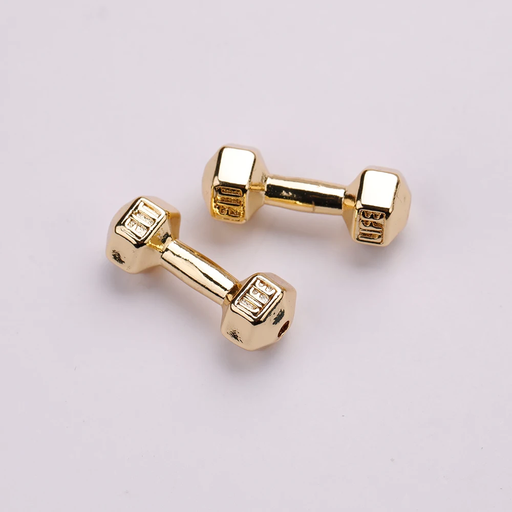 

Engraving dumbbells through beads copper fittings 7.5*20mm