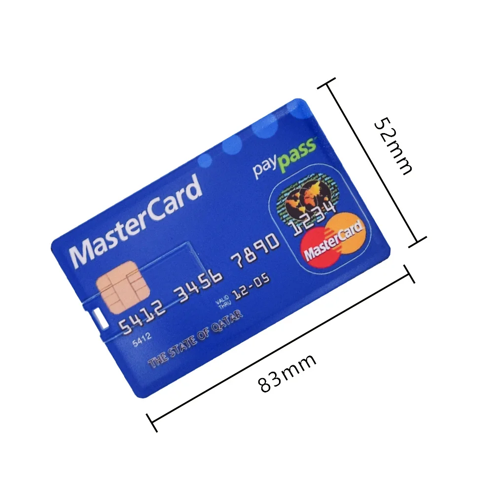 

Hot selling Plastic Business Credit Card Style USB 1GB 2GB 4GB 8GB 16GB 32GB 64GB 128GB USB 2.0 Custom USB Card Pendrive 3.0