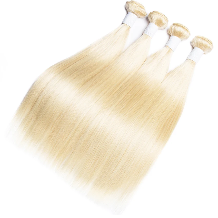 

100% mink unprocessed raw virgin brazilian straight 613 blonde human hair bundles with closure