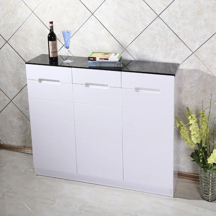 
European wooden shoe storage closet organizer cabinet solid wood rack 