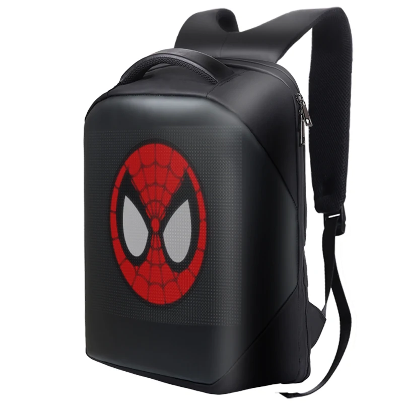 

High quality customized waterproof wifi smart LED backpack for men, Black/grey/blue/yellow/red