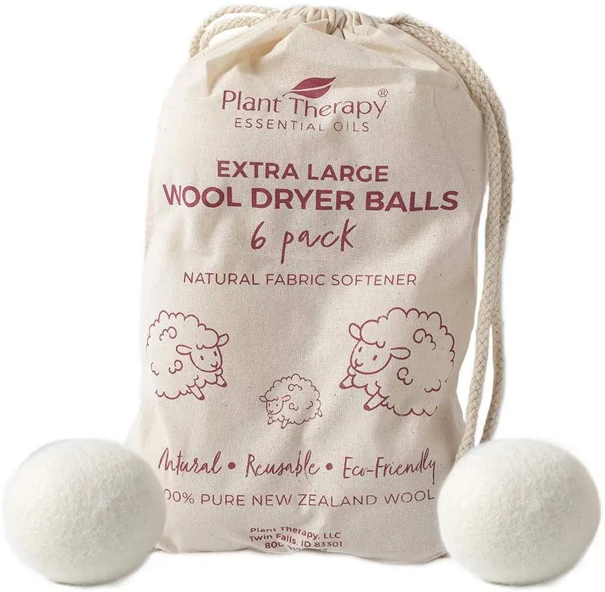 

New products Bestseller 2019 eco clothes dryer balls wool laundry factory wholesale New Zealand Wool felt Dryer Balls, White grey dark grey