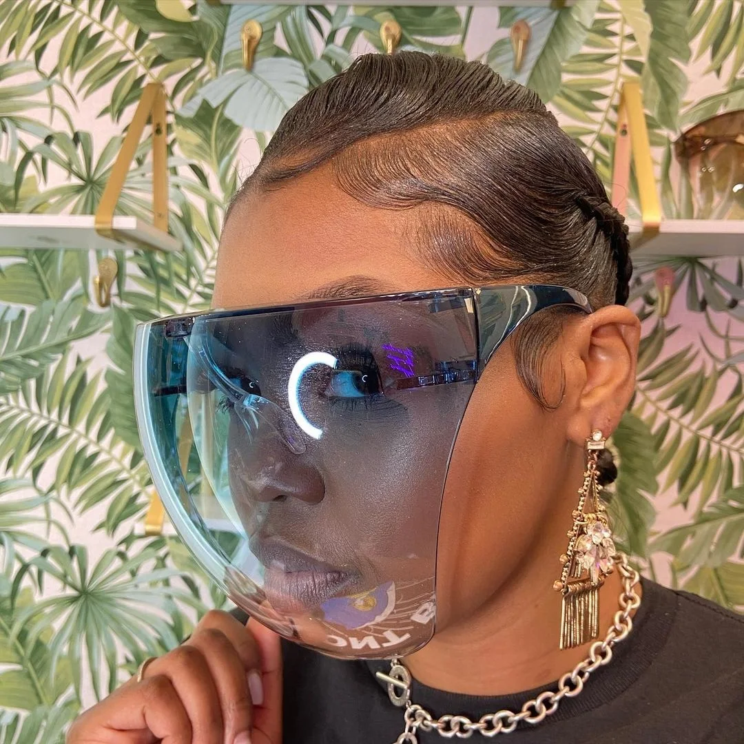 

New face oversized glasses plastic Anti-fog eye UV protecting sunglasses unisex