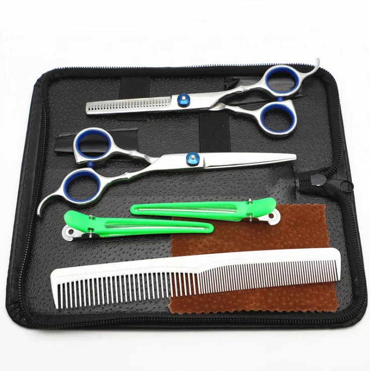 

4cr Hair Cutting Salon Barber Thinning Hairdressing Barber Hair Scissors Set