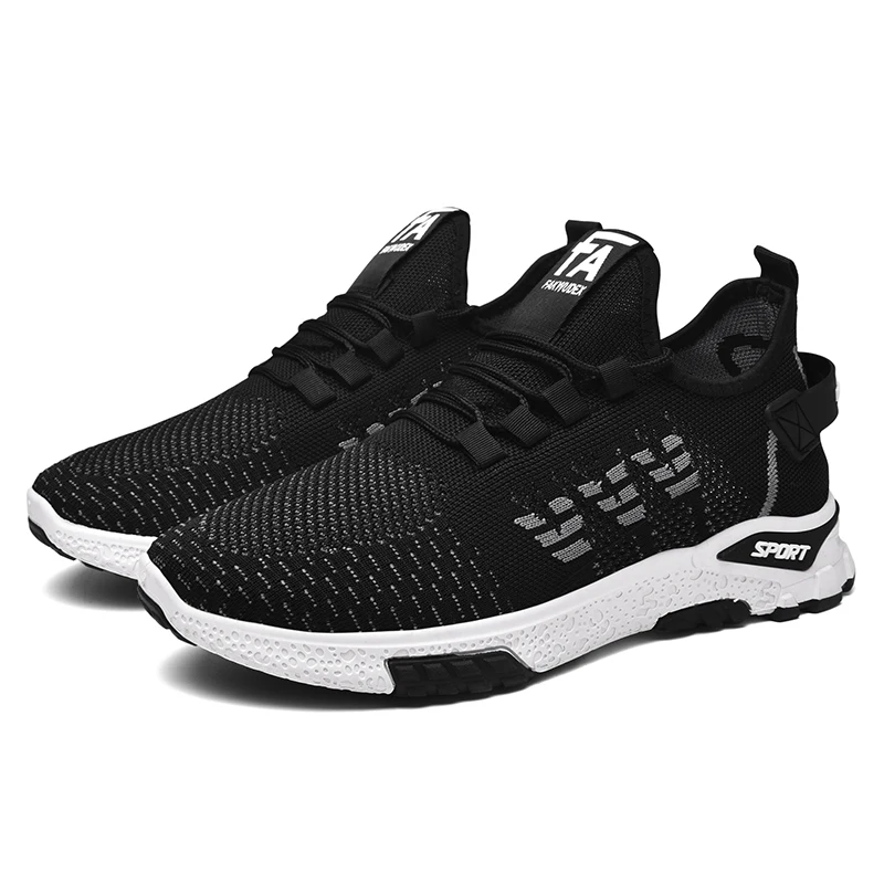 

2021 Summer new casual sports shoes low-top breathable fly woven men's shoes trendy fashion running shoes men