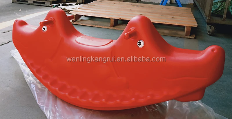 High Quality Crocodile Alligator Double Seat Plastic Rocking Horse Hot ...