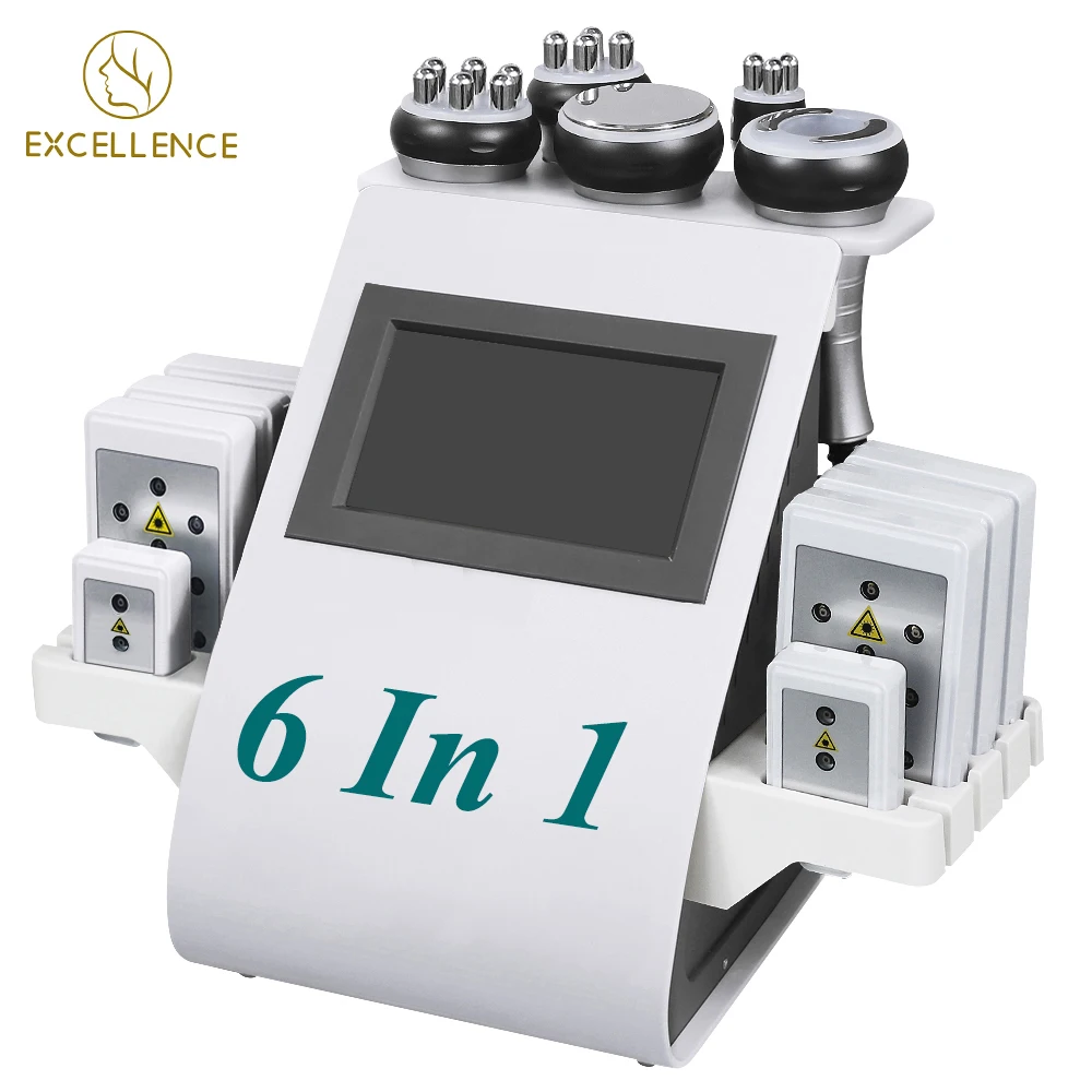 

High Quality New Model 40k Ultrasonic liposuction Cavitation 8 Pads Laser Vacuum RF Skin Care Salon Spa Slimming Machine