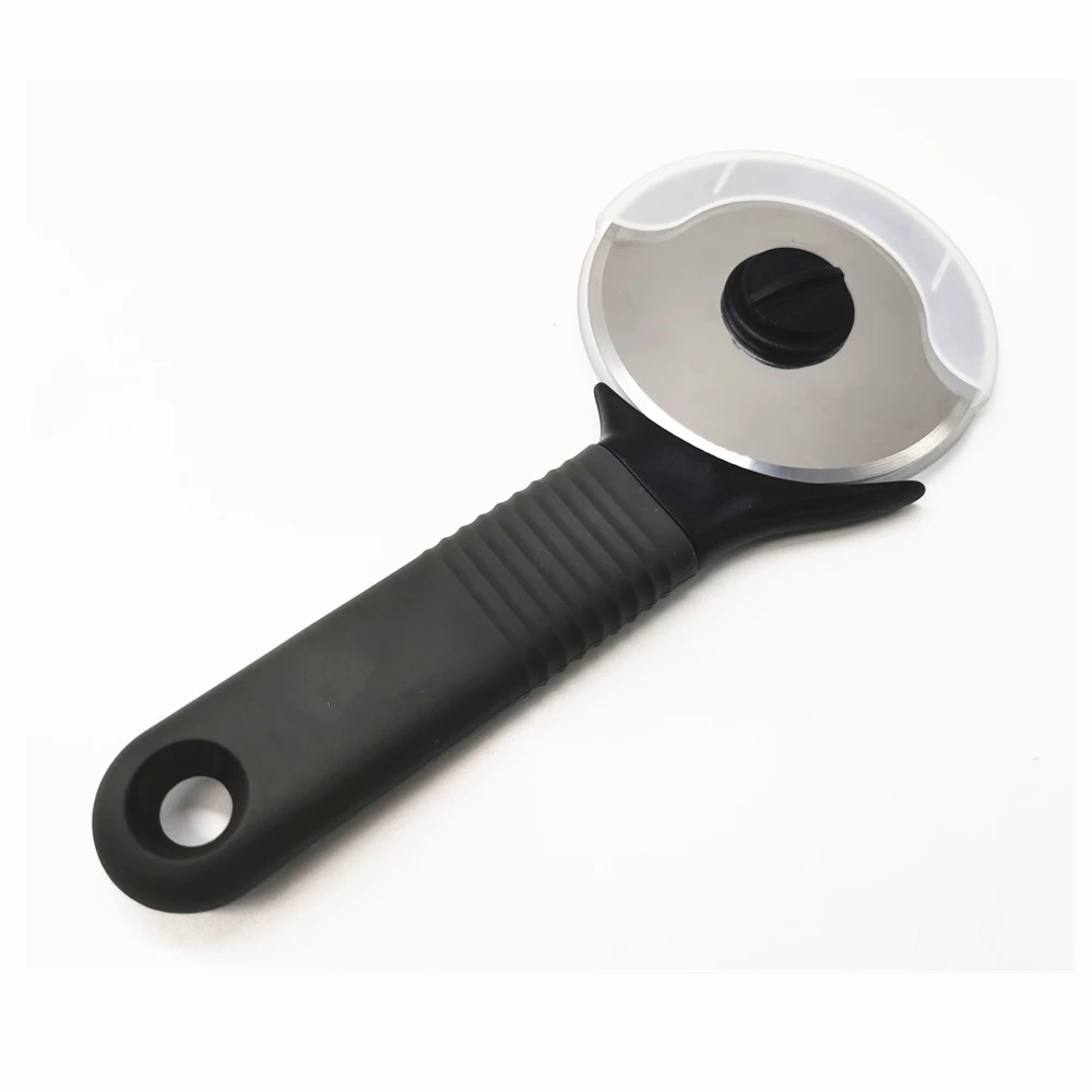 
Premium Silicone Handle & Stainless Steel Pizza Wheel Dia 8cm Quick Release Easy Clean Pizza Cutter 