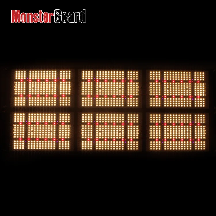 Geeklight hlg 600w monster board led grow light kit samsung lm301h +cree +lg with meanwell driver for home grower