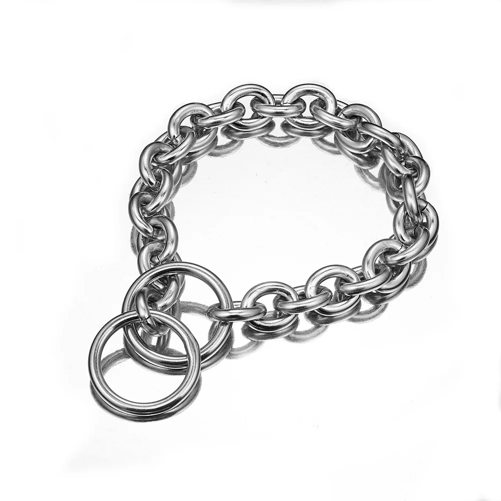 

JINDA Wholesale Metal Stainless Steel Triangle Chain P Link Buckle Solid Brass Chain Martingale Dog Collar, Colorful